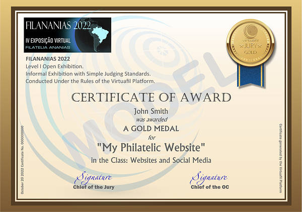 Sample Certificate