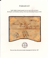 PARAGUAY WAR- USED COVER