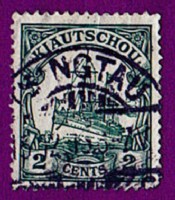 SMS Hohenzollern - Mi:DR-KIA 29a stamp Tsingtau