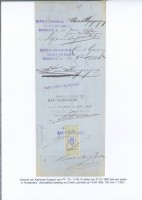 Dutch revenues: documentary 1883-5 15c on cheque