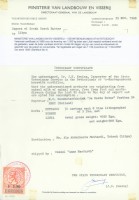 Dutch revenues: veterinary certificate for export of butter to Libia 1968