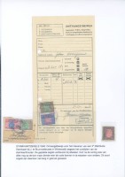 Dutch revenues: receipt returned distribution card 1946