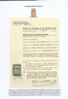 9 Dutch Antilles Entry permit withhout labour 1955